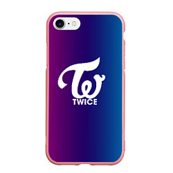 Чехол iPhone 7/8 матовый TWICE, цвет: 3D-баблгам