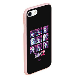 Чехол iPhone 7/8 матовый TWICE, цвет: 3D-светло-розовый — фото 2