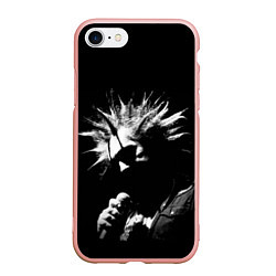 Чехол iPhone 7/8 матовый Король и Шут Анархия спина, цвет: 3D-светло-розовый