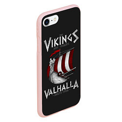 Чехол iPhone 7/8 матовый Vikings Valhalla, цвет: 3D-светло-розовый — фото 2