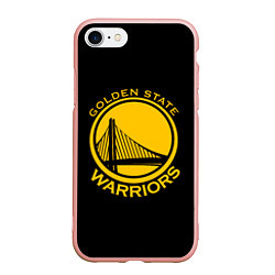 Чехол iPhone 7/8 матовый GOLDEN STATE WARRIORS, цвет: 3D-светло-розовый