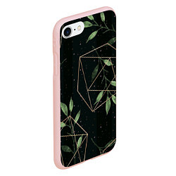 Чехол iPhone 7/8 матовый Геометрия в природе, цвет: 3D-светло-розовый — фото 2
