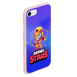 Чехол iPhone 7/8 матовый Brawl Stars Max, цвет: 3D-светло-розовый — фото 2