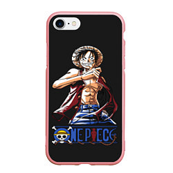 Чехол iPhone 7/8 матовый One Piece, цвет: 3D-баблгам