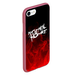 Чехол iPhone 7/8 матовый My Chemical Romance, цвет: 3D-малиновый — фото 2