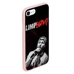 Чехол iPhone 7/8 матовый Limp Bizkit, цвет: 3D-светло-розовый — фото 2