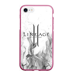 Чехол iPhone 7/8 матовый LINEAGE 2, цвет: 3D-малиновый