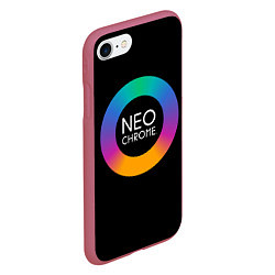 Чехол iPhone 7/8 матовый NEO CHROME, цвет: 3D-малиновый — фото 2