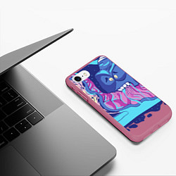 Чехол iPhone 7/8 матовый Улитка, цвет: 3D-малиновый — фото 2