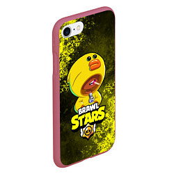 Чехол iPhone 7/8 матовый Brawl Stars SALLY LEON, цвет: 3D-малиновый — фото 2