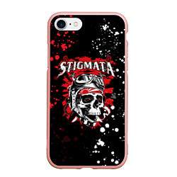 Чехол iPhone 7/8 матовый Stigmata, цвет: 3D-светло-розовый