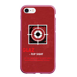 Чехол iPhone 7/8 матовый Glaz R6s, цвет: 3D-малиновый