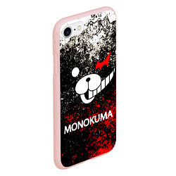 Чехол iPhone 7/8 матовый MONOKUMA, цвет: 3D-светло-розовый — фото 2