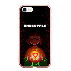 Чехол iPhone 7/8 матовый UNDERTALE CHARA, цвет: 3D-светло-розовый