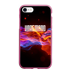 Чехол iPhone 7/8 матовый LINDEMANN, цвет: 3D-малиновый
