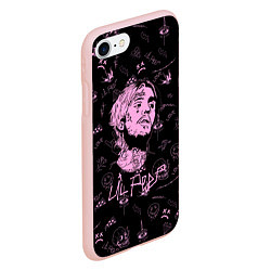 Чехол iPhone 7/8 матовый LIL PEEP, цвет: 3D-светло-розовый — фото 2