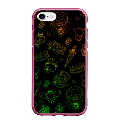 Чехол iPhone 7/8 матовый CONOR McGREGOR, цвет: 3D-малиновый