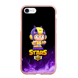 Чехол iPhone 7/8 матовый Brawl Stars BEA, цвет: 3D-светло-розовый