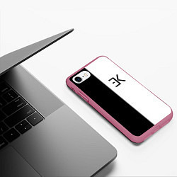 Чехол iPhone 7/8 матовый ЕГОР КРИД, цвет: 3D-малиновый — фото 2