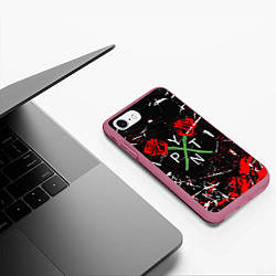 Чехол iPhone 7/8 матовый Payton Moormeier: TikTok, цвет: 3D-малиновый — фото 2