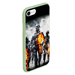 Чехол iPhone 7/8 матовый Battlefield цвета 3D-салатовый — фото 2