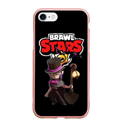 Чехол iPhone 7/8 матовый Мортис Brawl Stars, цвет: 3D-светло-розовый