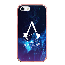 Чехол iPhone 7/8 матовый Assassin’s Creed, цвет: 3D-светло-розовый