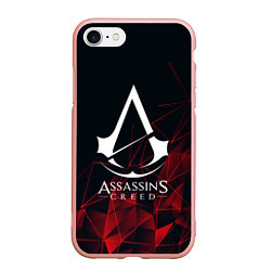 Чехол iPhone 7/8 матовый ASSASSINS CREED, цвет: 3D-светло-розовый