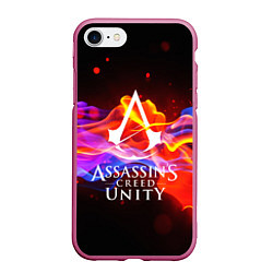 Чехол iPhone 7/8 матовый Assassin’s Creed: Unity, цвет: 3D-малиновый