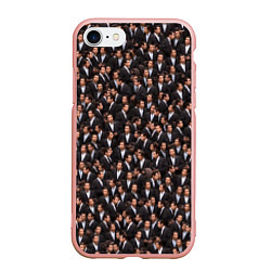 Чехол iPhone 7/8 матовый Растерянный Траволта, цвет: 3D-светло-розовый