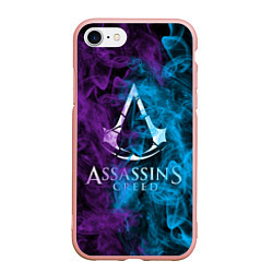 Чехол iPhone 7/8 матовый Assassin's Creed, цвет: 3D-светло-розовый