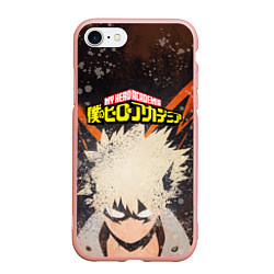 Чехол iPhone 7/8 матовый MY HERO ACADEMIA, цвет: 3D-светло-розовый