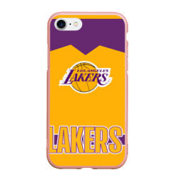 Чехол iPhone 7/8 матовый Los Angeles Lakers