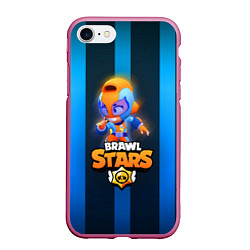 Чехол iPhone 7/8 матовый Brawl Stars GT Max, цвет: 3D-малиновый