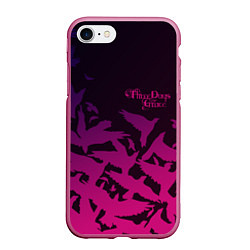 Чехол iPhone 7/8 матовый Three Days Grace, цвет: 3D-малиновый
