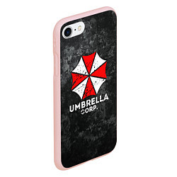 Чехол iPhone 7/8 матовый UMBRELLA CORP, цвет: 3D-светло-розовый — фото 2