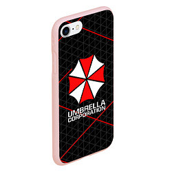 Чехол iPhone 7/8 матовый UMBRELLA CORP, цвет: 3D-светло-розовый — фото 2