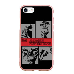 Чехол iPhone 7/8 матовый Cowboy Bebop anime, цвет: 3D-светло-розовый