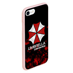 Чехол iPhone 7/8 матовый UMBRELLA CORP, цвет: 3D-светло-розовый — фото 2