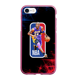 Чехол iPhone 7/8 матовый KOBE BRYANT, цвет: 3D-малиновый