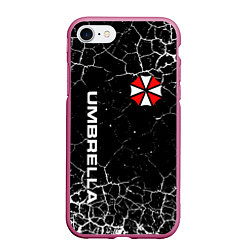 Чехол iPhone 7/8 матовый UMBRELLA CORPORATION, цвет: 3D-малиновый