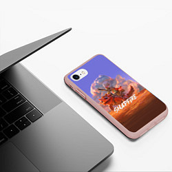 Чехол iPhone 7/8 матовый Snapfire, цвет: 3D-светло-розовый — фото 2