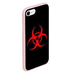 Чехол iPhone 7/8 матовый Plague inc, цвет: 3D-светло-розовый — фото 2