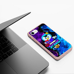 Чехол iPhone 7/8 матовый BRAWL STARS MRP, цвет: 3D-светло-розовый — фото 2