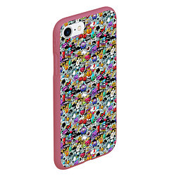 Чехол iPhone 7/8 матовый Stickerboom, цвет: 3D-малиновый — фото 2