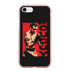 Чехол iPhone 7/8 матовый Tony Ferguson, цвет: 3D-светло-розовый