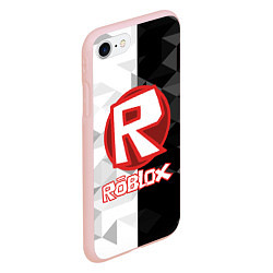 Чехол iPhone 7/8 матовый ROBLOX, цвет: 3D-светло-розовый — фото 2