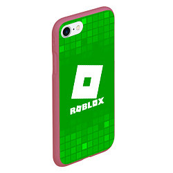 Чехол iPhone 7/8 матовый Roblox, цвет: 3D-малиновый — фото 2