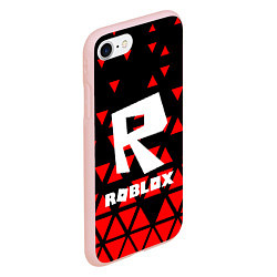 Чехол iPhone 7/8 матовый Roblox, цвет: 3D-светло-розовый — фото 2