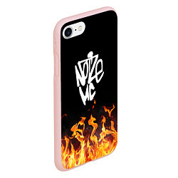 Чехол iPhone 7/8 матовый Noize MC, цвет: 3D-светло-розовый — фото 2